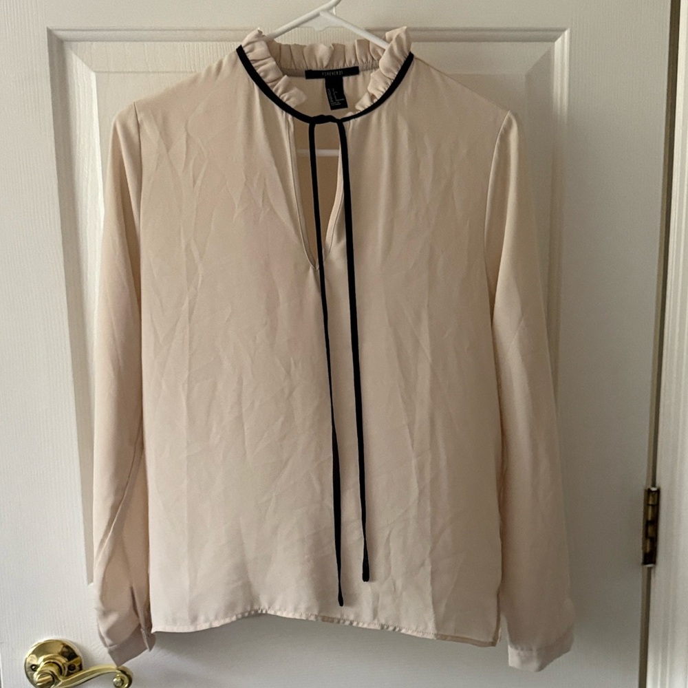Elegant Cream Women's Top (S)